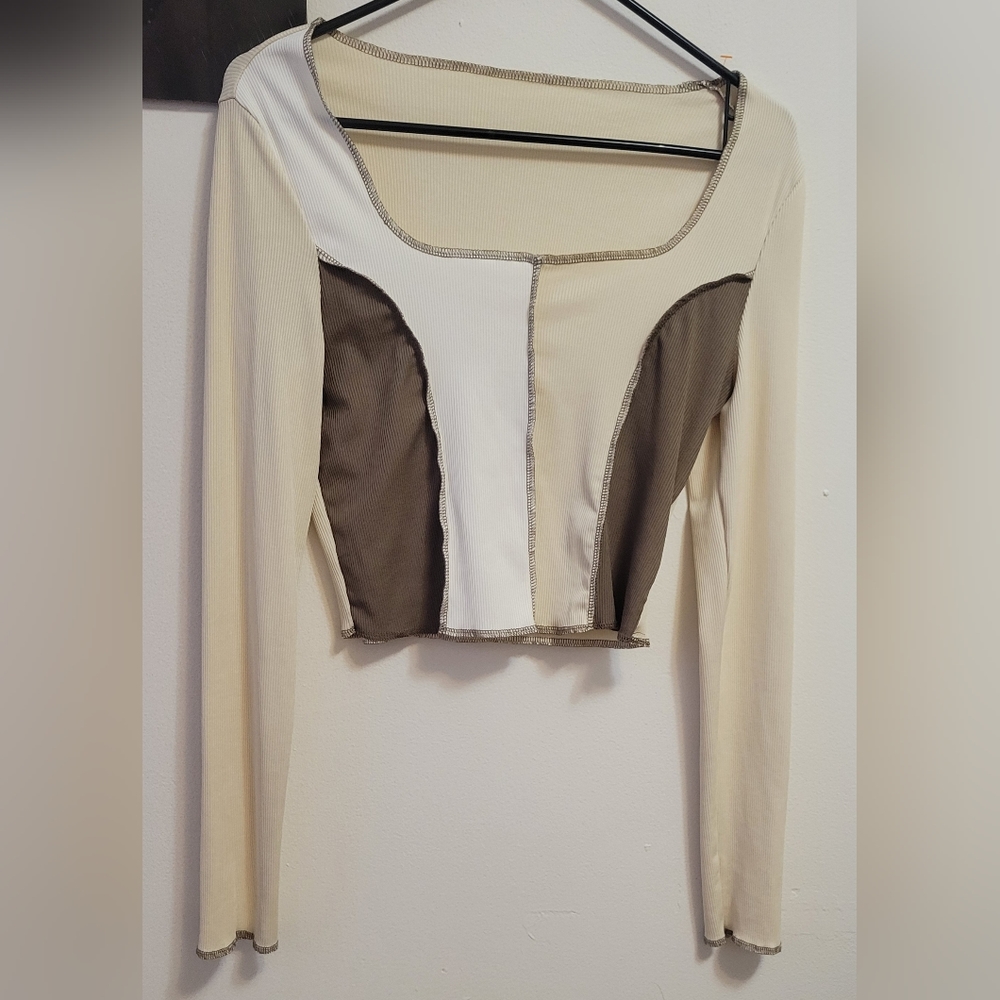 Shein long sleeve tri color Size Large